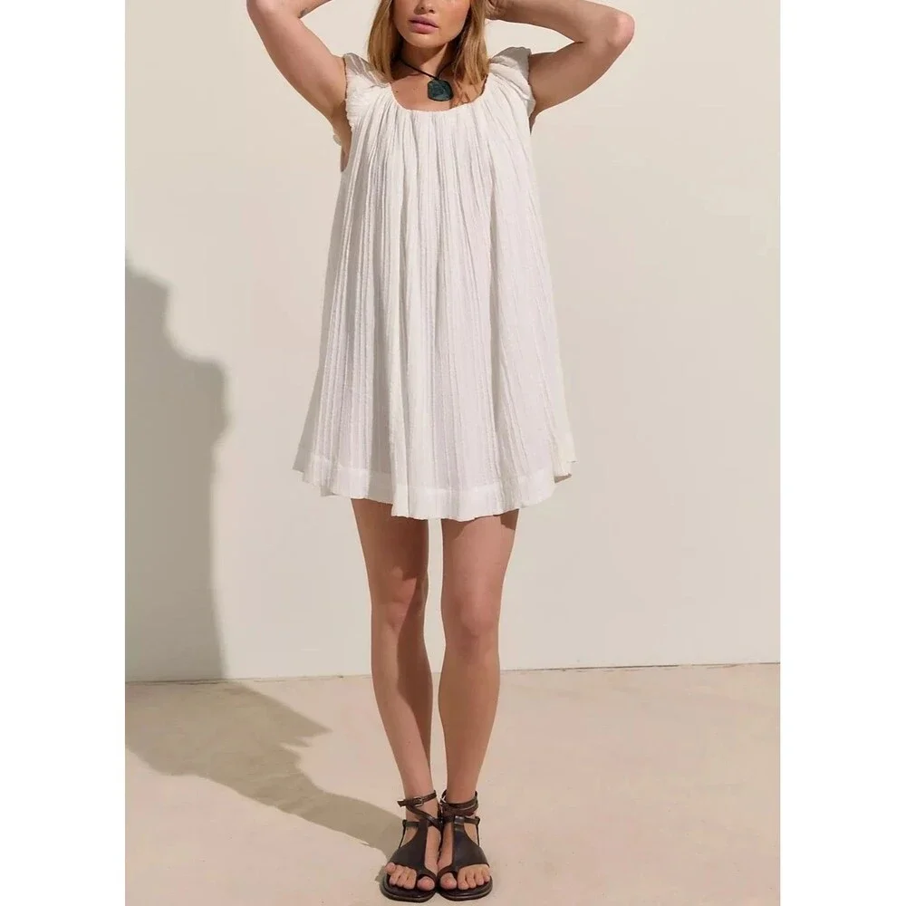 Free People Free-Est Jane Babydoll Women's Mini Dress Boat Neck Swing M 288547